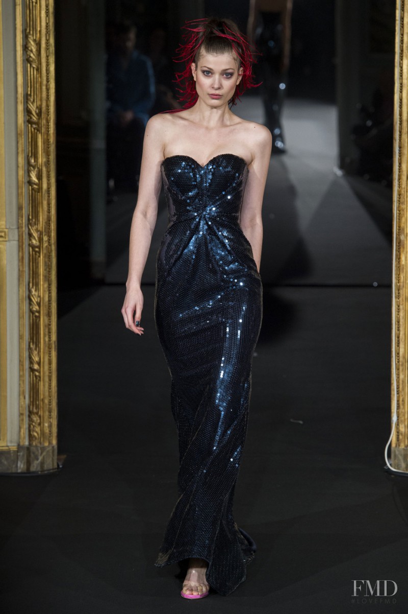 Larissa Hofmann featured in  the Alexis Mabille fashion show for Spring/Summer 2015
