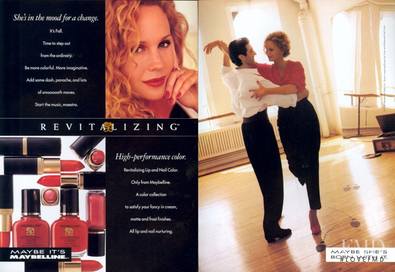 Rosie Vela featured in  the Maybelline advertisement for Spring/Summer 1994