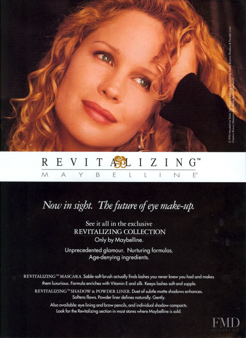 Rosie Vela featured in  the Maybelline advertisement for Spring/Summer 1994