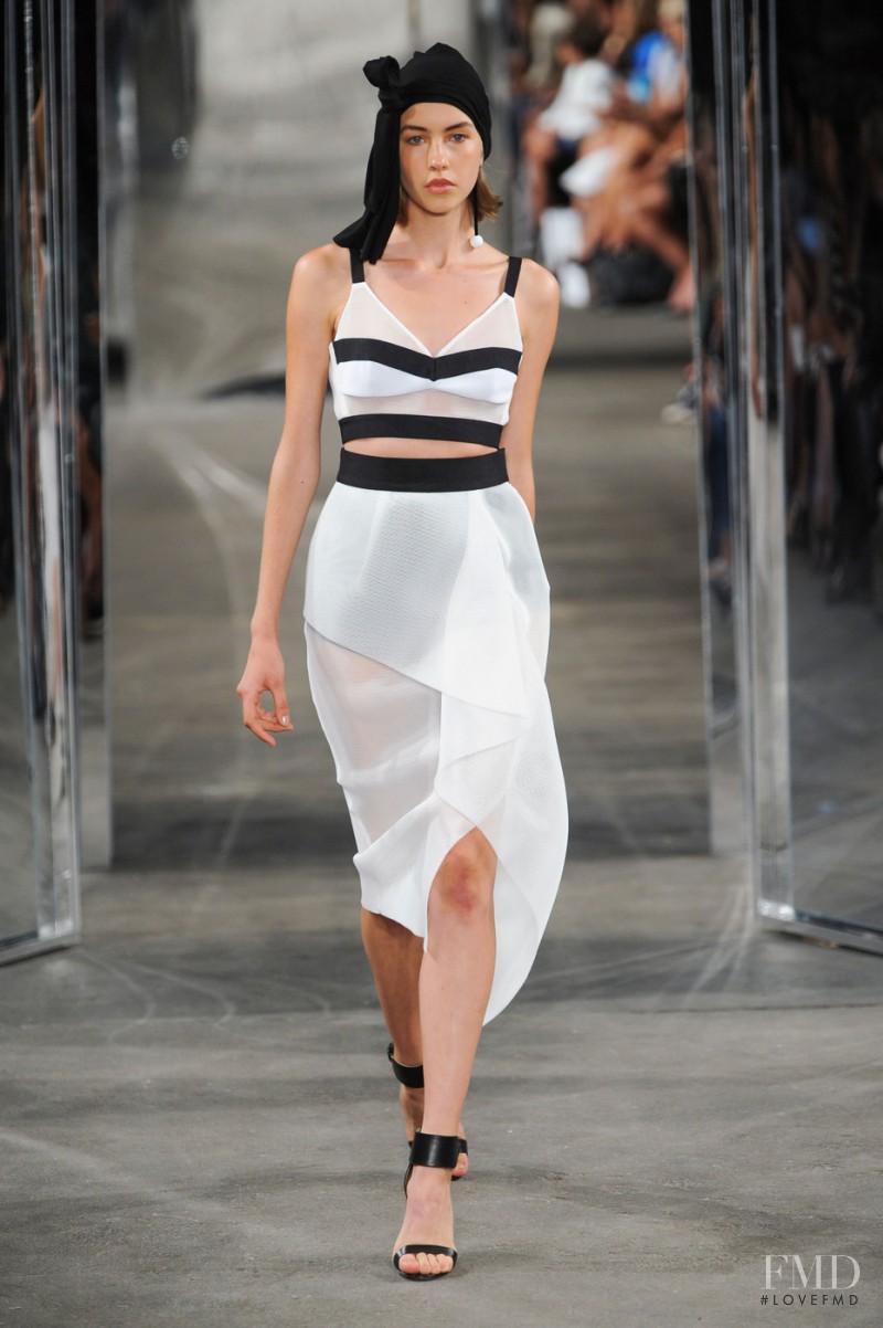 Ria Serebryakova featured in  the Milly fashion show for Spring/Summer 2015