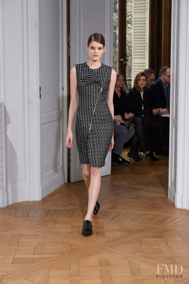 Kia Low featured in  the Bouchra Jarrar fashion show for Spring/Summer 2015