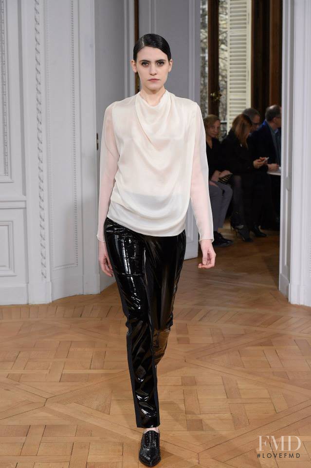 Serena Archetti featured in  the Bouchra Jarrar fashion show for Spring/Summer 2015