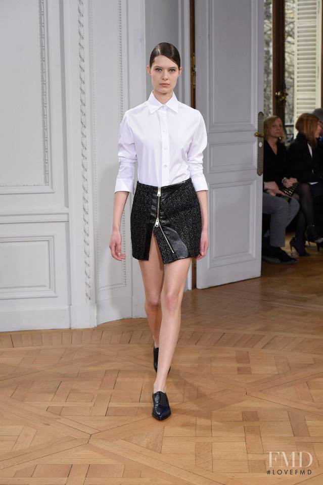 Anika Cholewa featured in  the Bouchra Jarrar fashion show for Spring/Summer 2015