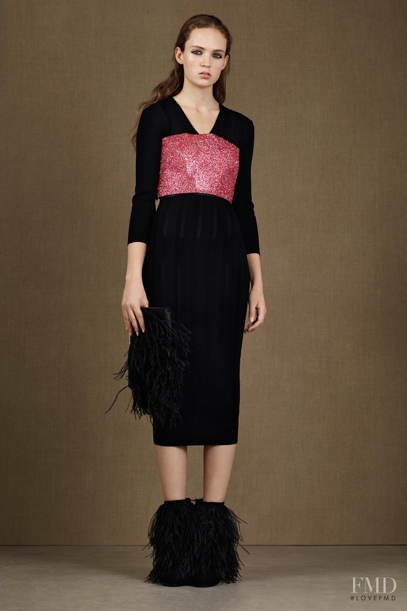 Adrienne Juliger featured in  the McQ Alexander McQueen fashion show for Pre-Fall 2015