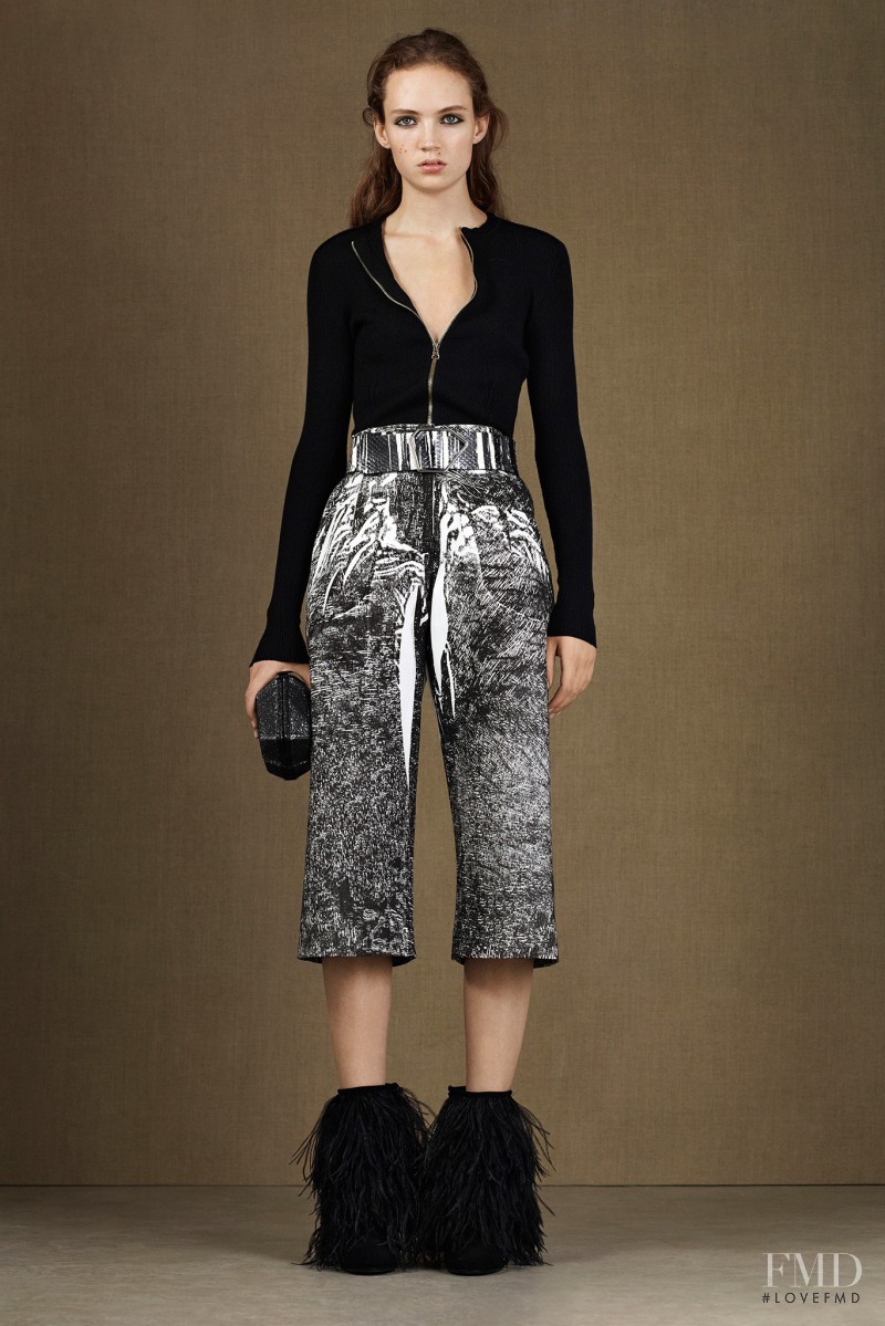 Adrienne Juliger featured in  the McQ Alexander McQueen fashion show for Pre-Fall 2015