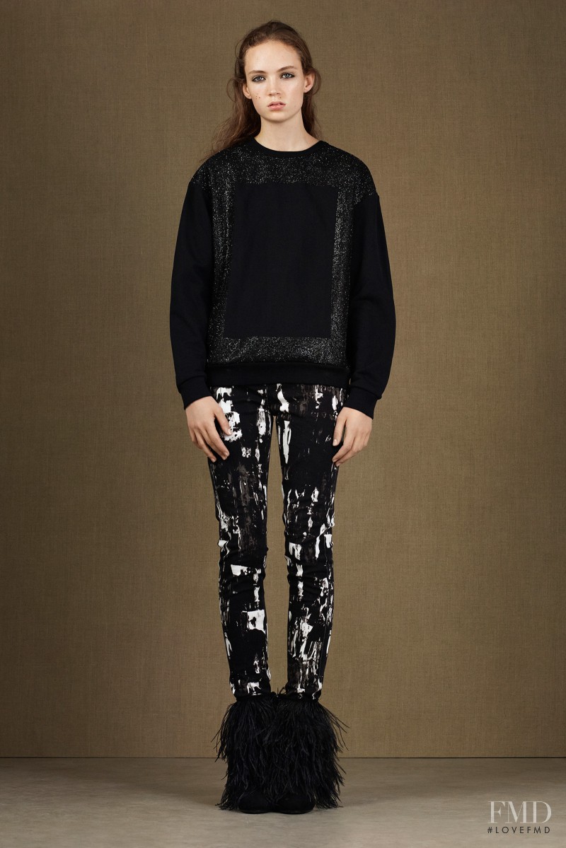 Adrienne Juliger featured in  the McQ Alexander McQueen fashion show for Pre-Fall 2015