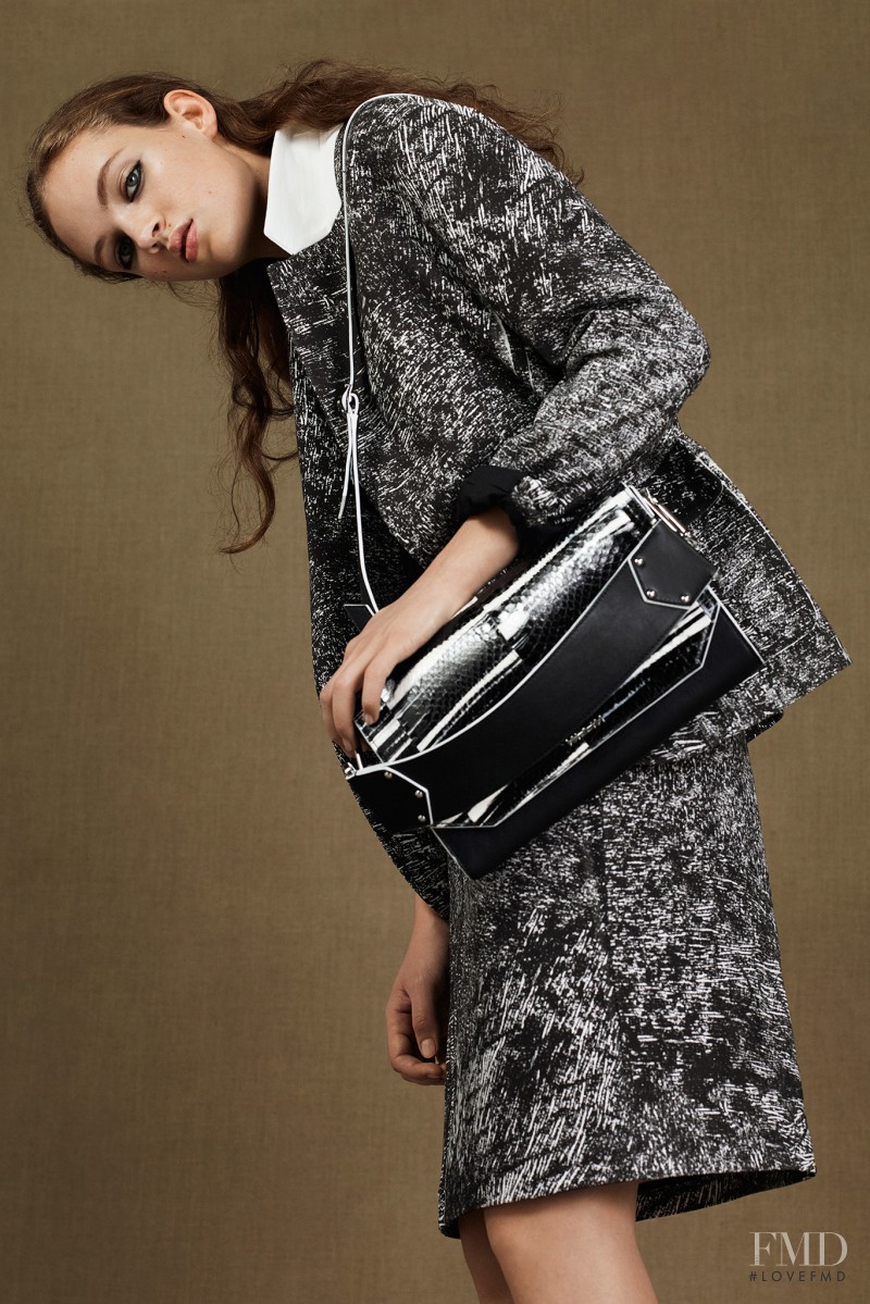 Adrienne Juliger featured in  the McQ Alexander McQueen fashion show for Pre-Fall 2015