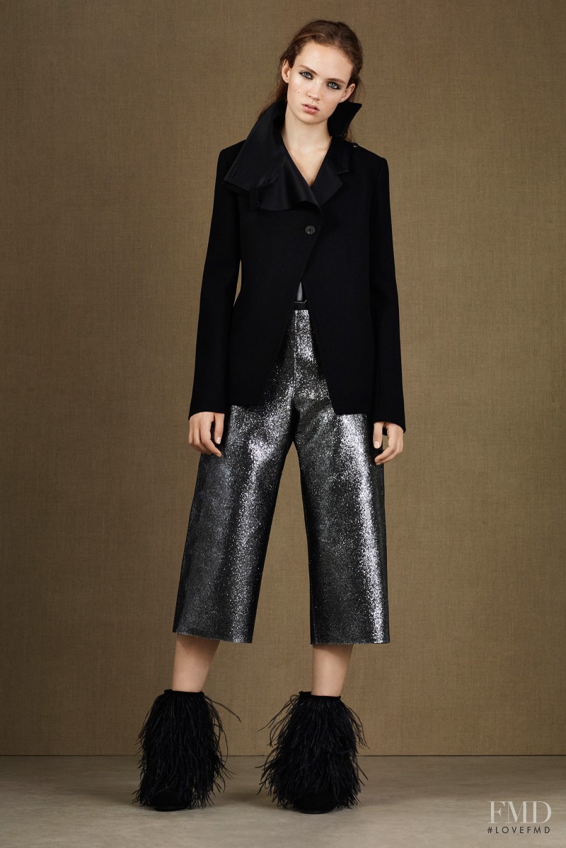 Adrienne Juliger featured in  the McQ Alexander McQueen fashion show for Pre-Fall 2015