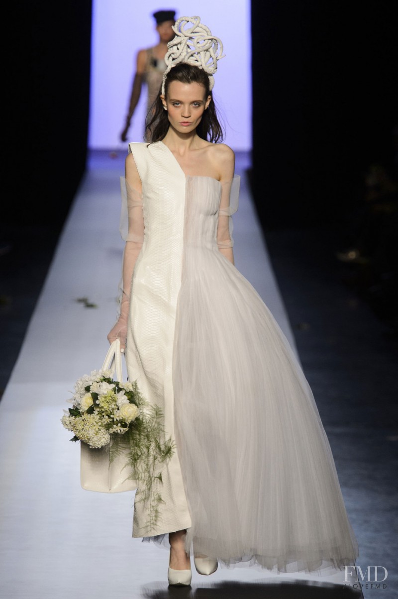 Flo Dron featured in  the Jean Paul Gaultier Haute Couture fashion show for Spring/Summer 2015