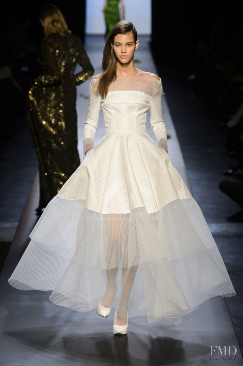 Pauline Hoarau featured in  the Jean Paul Gaultier Haute Couture fashion show for Spring/Summer 2015