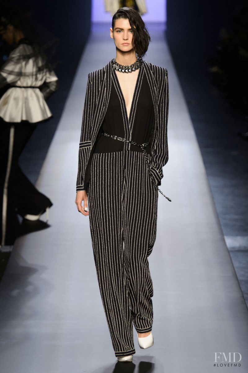 Manon Leloup featured in  the Jean Paul Gaultier Haute Couture fashion show for Spring/Summer 2015
