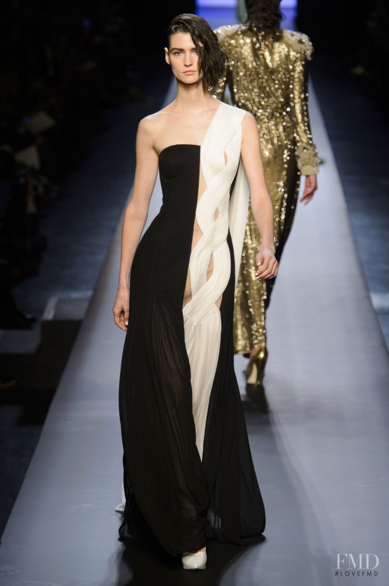 Manon Leloup featured in  the Jean Paul Gaultier Haute Couture fashion show for Spring/Summer 2015