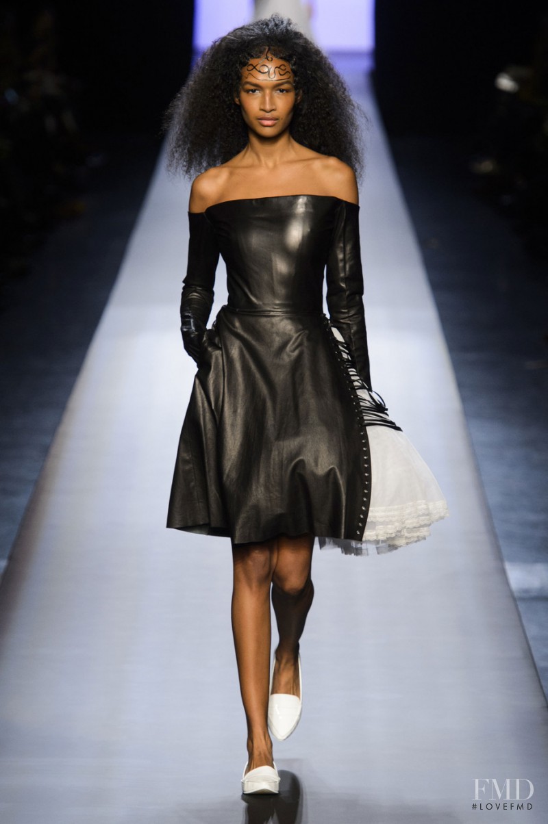 Marieme Hoang-Gia featured in  the Jean Paul Gaultier Haute Couture fashion show for Spring/Summer 2015