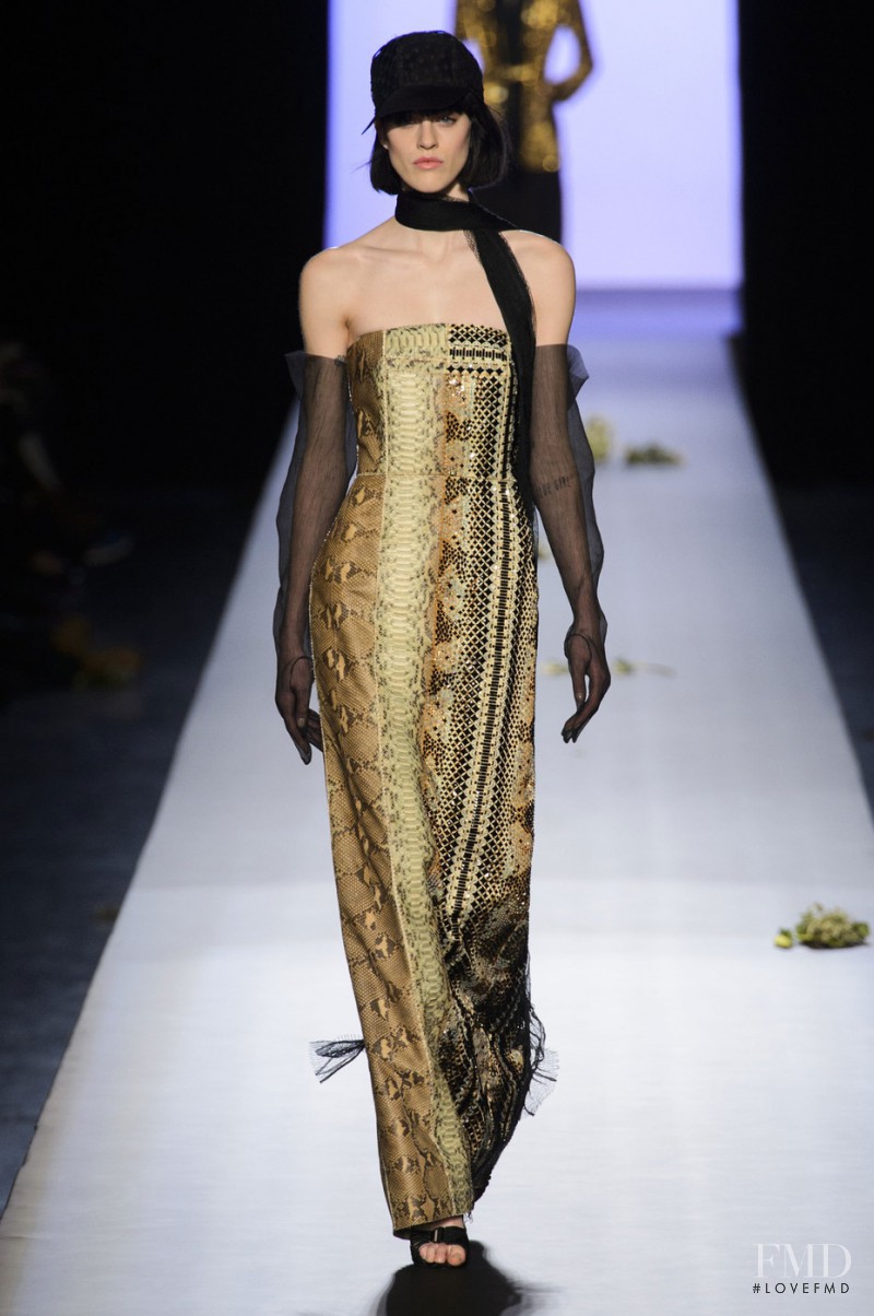 Sarah Brannon featured in  the Jean Paul Gaultier Haute Couture fashion show for Spring/Summer 2015