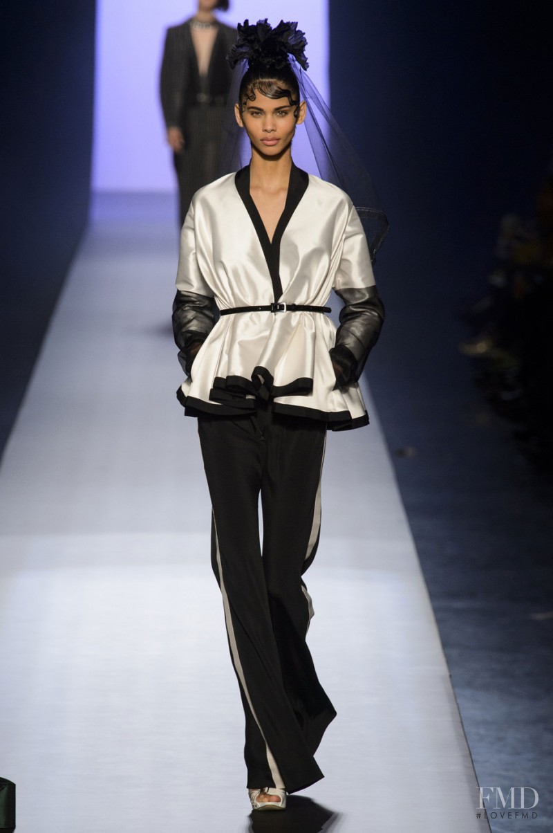 Kelie Santos featured in  the Jean Paul Gaultier Haute Couture fashion show for Spring/Summer 2015