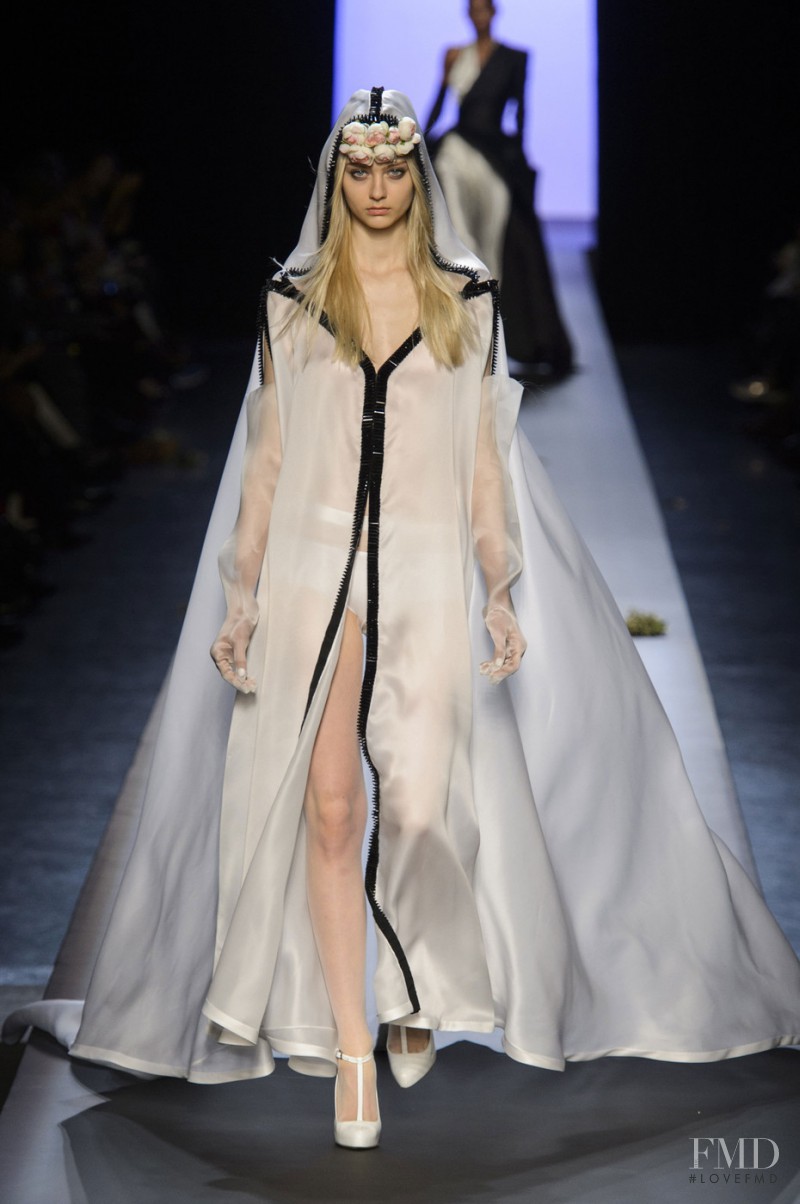 Nastya Kusakina featured in  the Jean Paul Gaultier Haute Couture fashion show for Spring/Summer 2015
