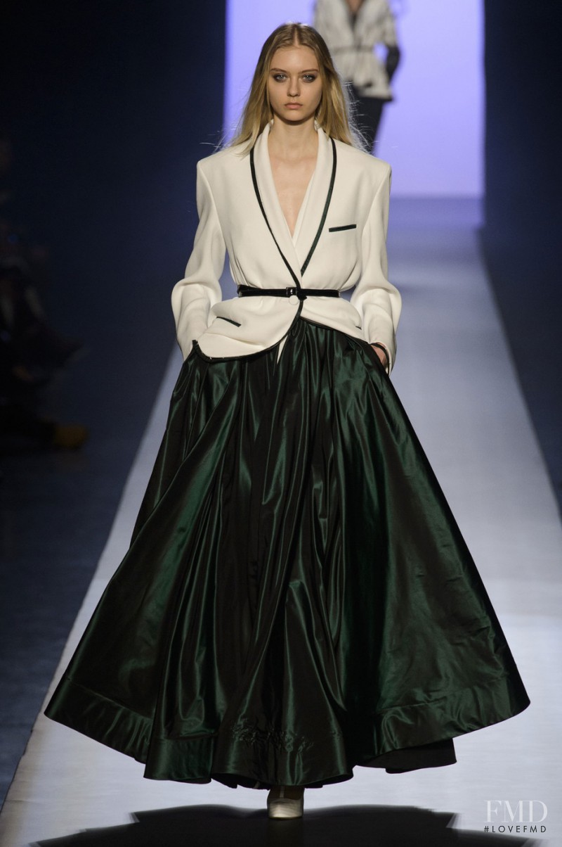Nastya Kusakina featured in  the Jean Paul Gaultier Haute Couture fashion show for Spring/Summer 2015