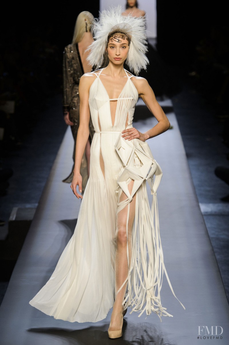 Alexandra Agoston-O\'Connor featured in  the Jean Paul Gaultier Haute Couture fashion show for Spring/Summer 2015