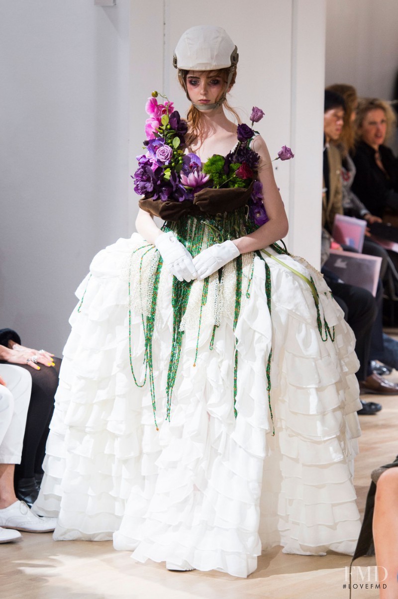 Madison Stubbington featured in  the Yohji Yamamoto fashion show for Spring/Summer 2015