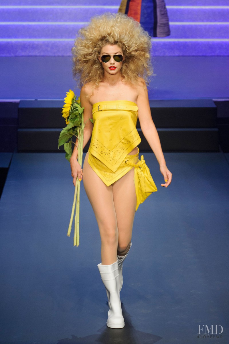 Gigi Hadid featured in  the Jean-Paul Gaultier fashion show for Spring/Summer 2015