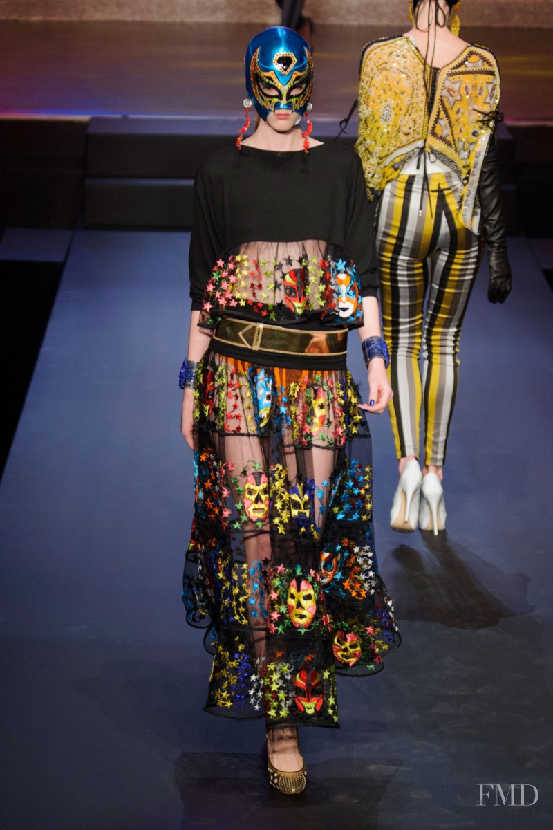 Madison Stubbington featured in  the Jean-Paul Gaultier fashion show for Spring/Summer 2015