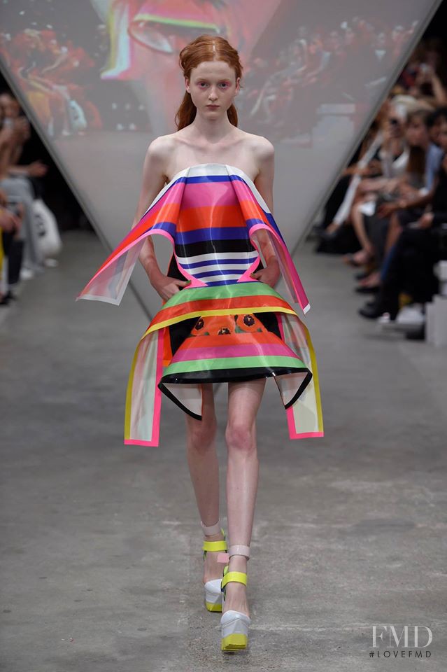 Madison Stubbington featured in  the Fyodor Golan fashion show for Spring/Summer 2015