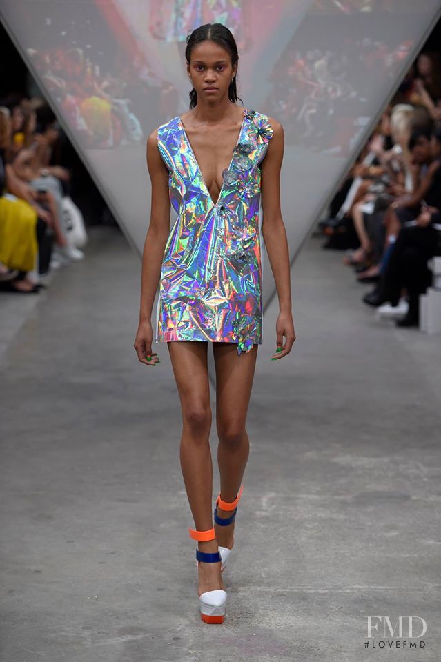 Melanie Engel featured in  the Fyodor Golan fashion show for Spring/Summer 2015