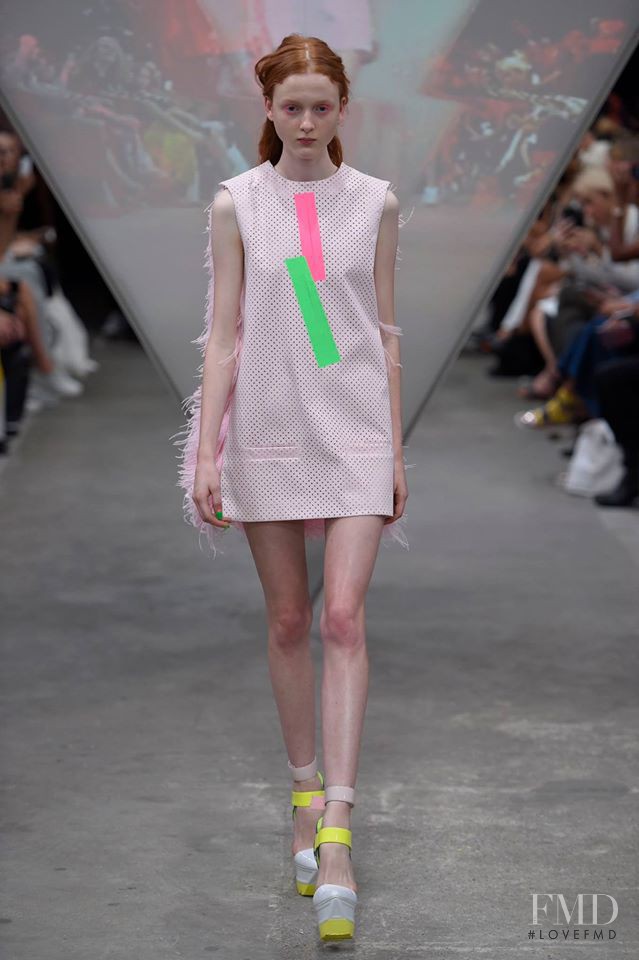 Madison Stubbington featured in  the Fyodor Golan fashion show for Spring/Summer 2015