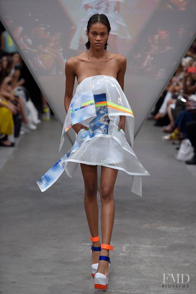 Melanie Engel featured in  the Fyodor Golan fashion show for Spring/Summer 2015
