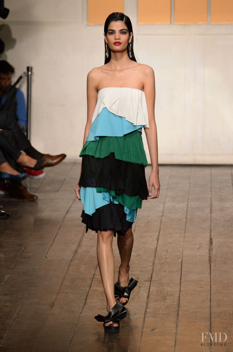 Bhumika Arora featured in  the Cedric Charlier fashion show for Spring/Summer 2015