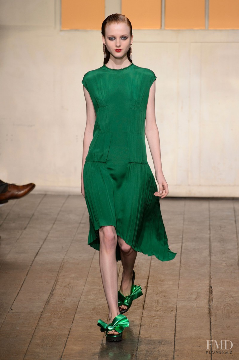 Madison Stubbington featured in  the Cedric Charlier fashion show for Spring/Summer 2015